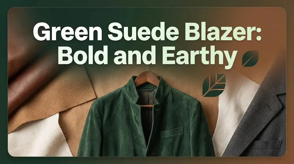 Green Suede Blazer: Bold and Earthy