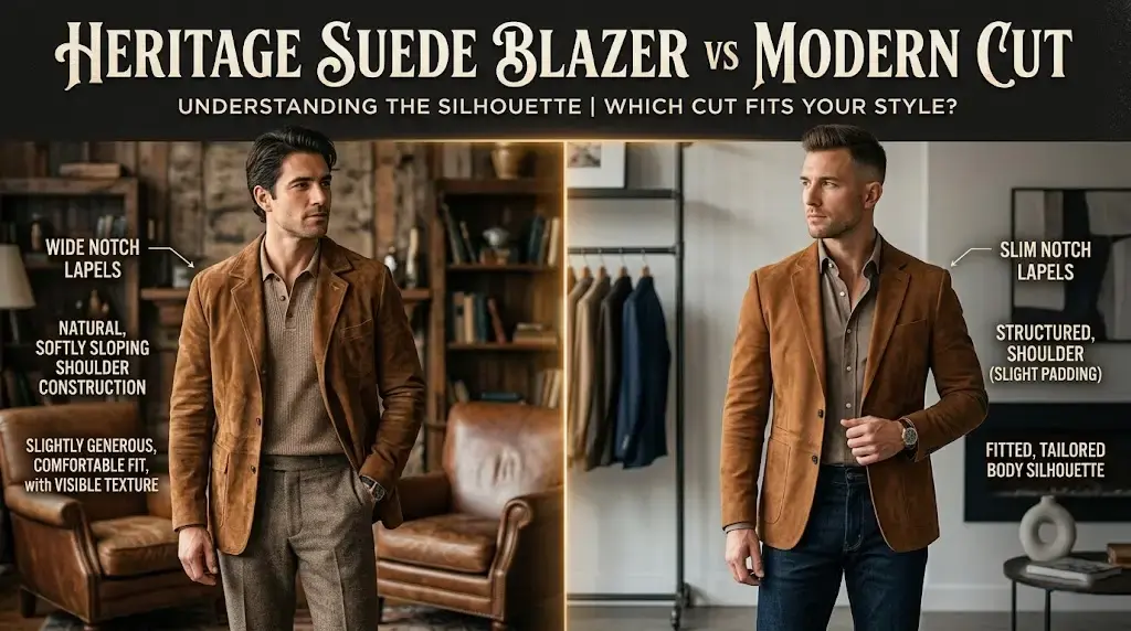 Heritage Suede Blazer vs Modern Cut