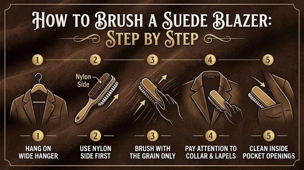 How to Brush a Suede Blazer: Step by Step