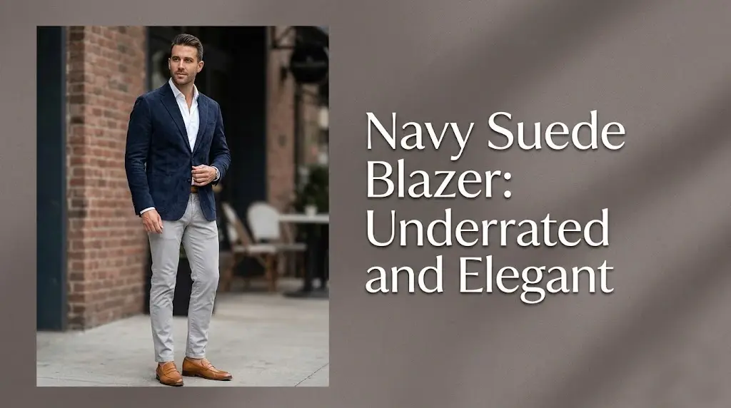 Navy Suede Blazer: Underrated and Elegant