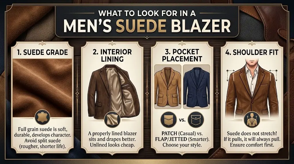 What to Look for in a Men's Suede Blazer