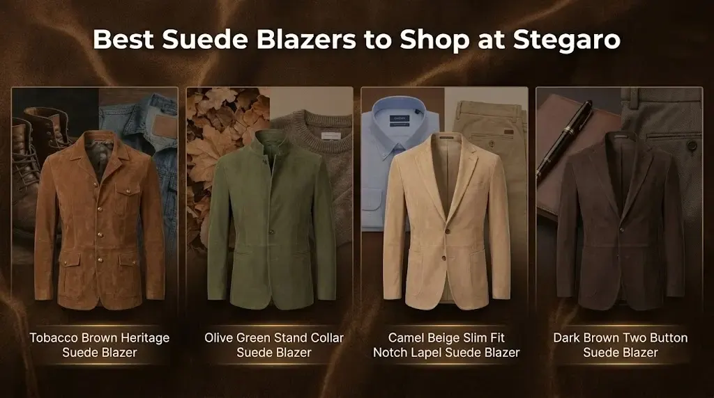 Best Suede Blazers to Shop at Stegaro