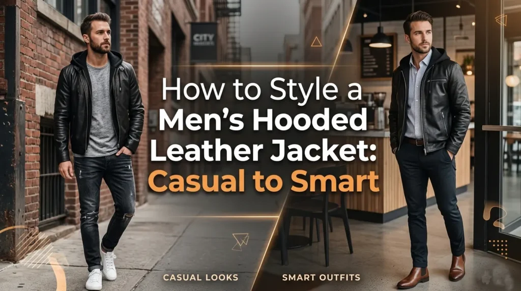How to Style a Men's Hooded Leather Jacket: Casual to Smart